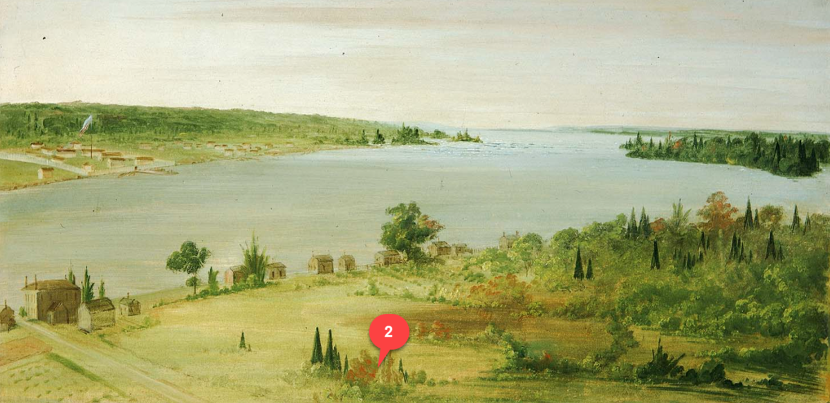 Sault Ste. Marie Fur Trading Post. Courtesy of the Smithsonian American Art Museum