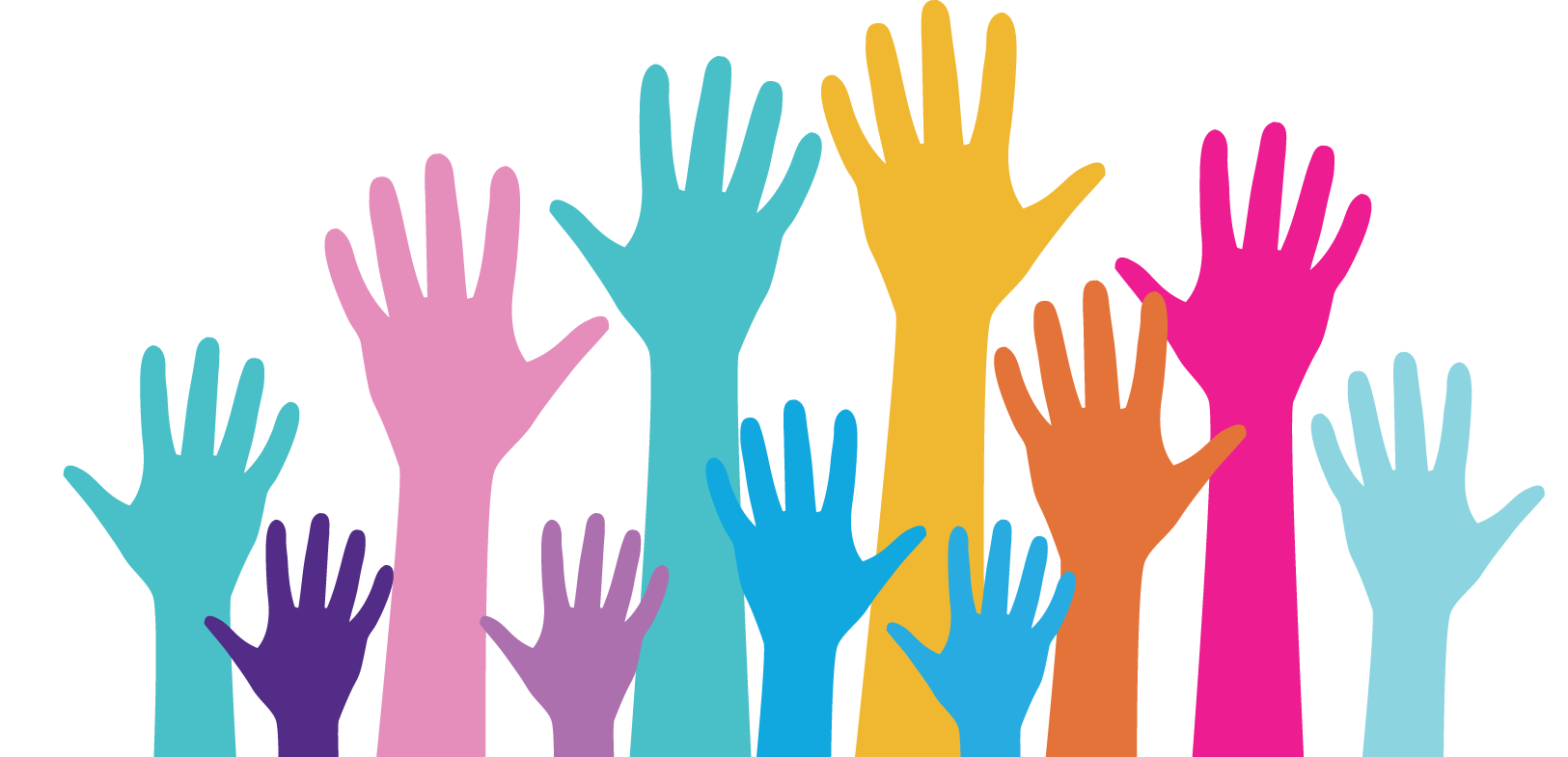 Hands up graphic