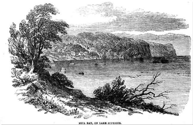 Mica Bay Mine , The Illustrated London News, 1850