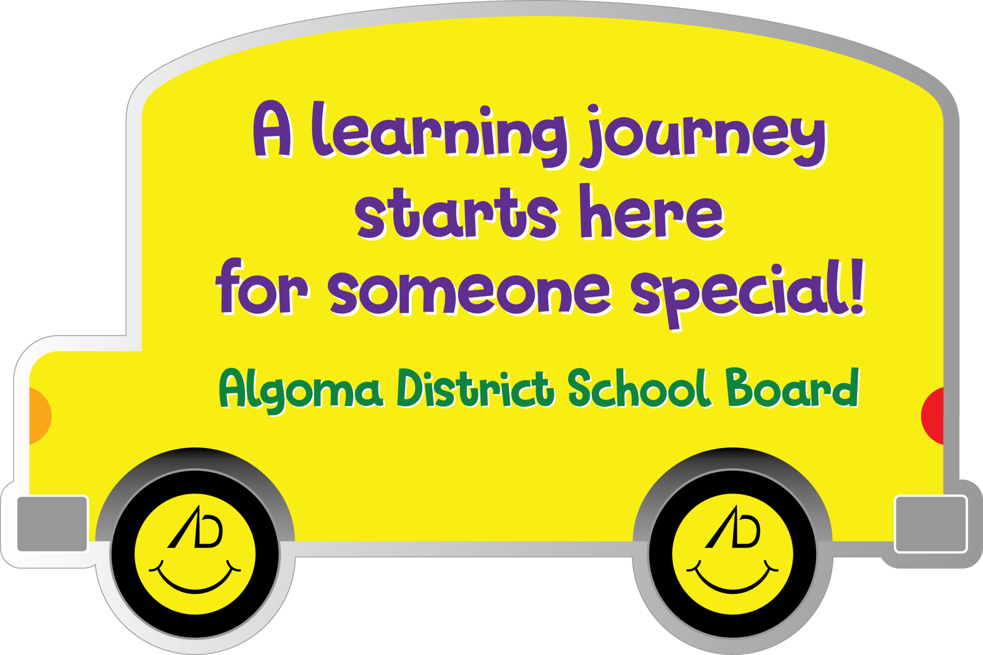 TransparentBusLawnSign