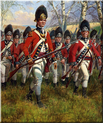 The Royal Welsh Fusiliers, by the kind permission  of the artist, Don Troiani