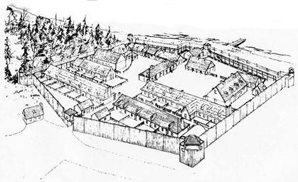 Michilimackinac 1749, Courtesy of Mackinac State Historic Park